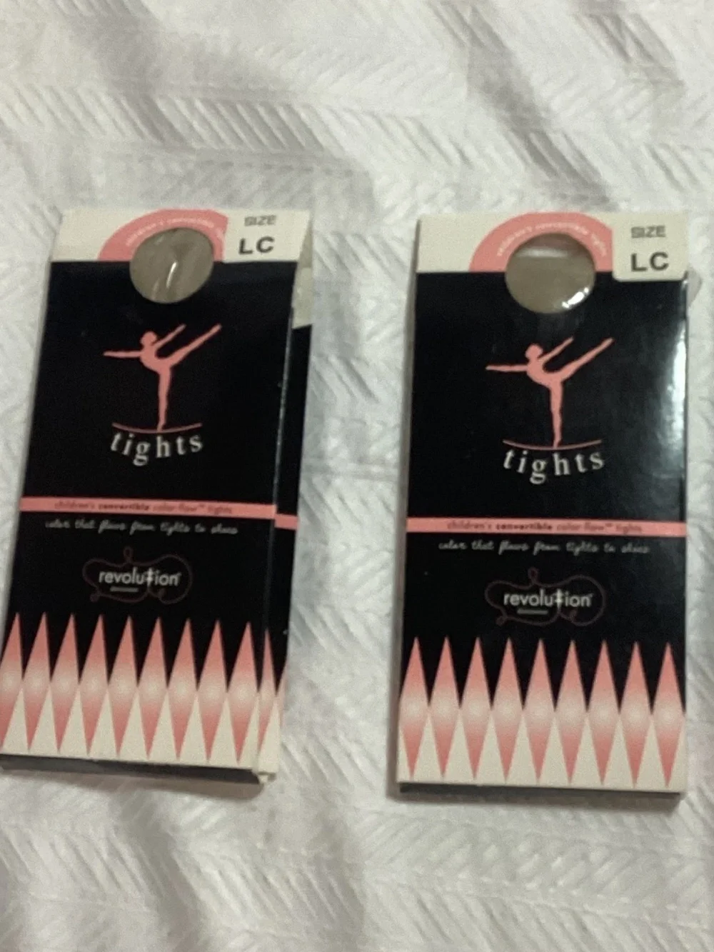Revolution Children’s Convertible Tan DANCE tights LC Large NEW Qty 2